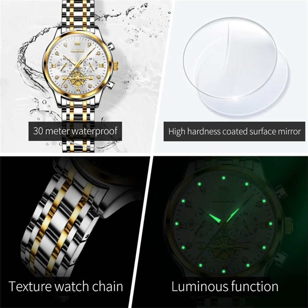 CHENXI Couple Watch Stainless Steel Strap Fashion Men Women Quartz Wristwatches Gifts Items His Hers Watch Sets Free Shipping