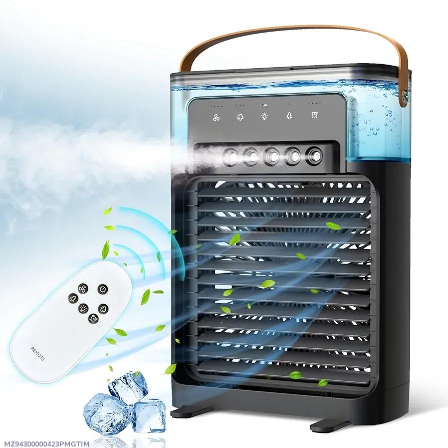 Mini Air Cooler Remote Control Black ABS