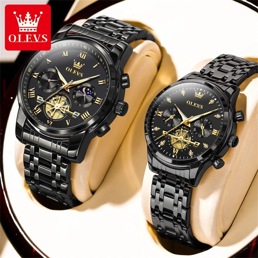 CHENXI Couple Watch Stainless Steel Strap Fashion Men Women Quartz Wristwatches Gifts Items His Hers Watch Sets Free Shipping