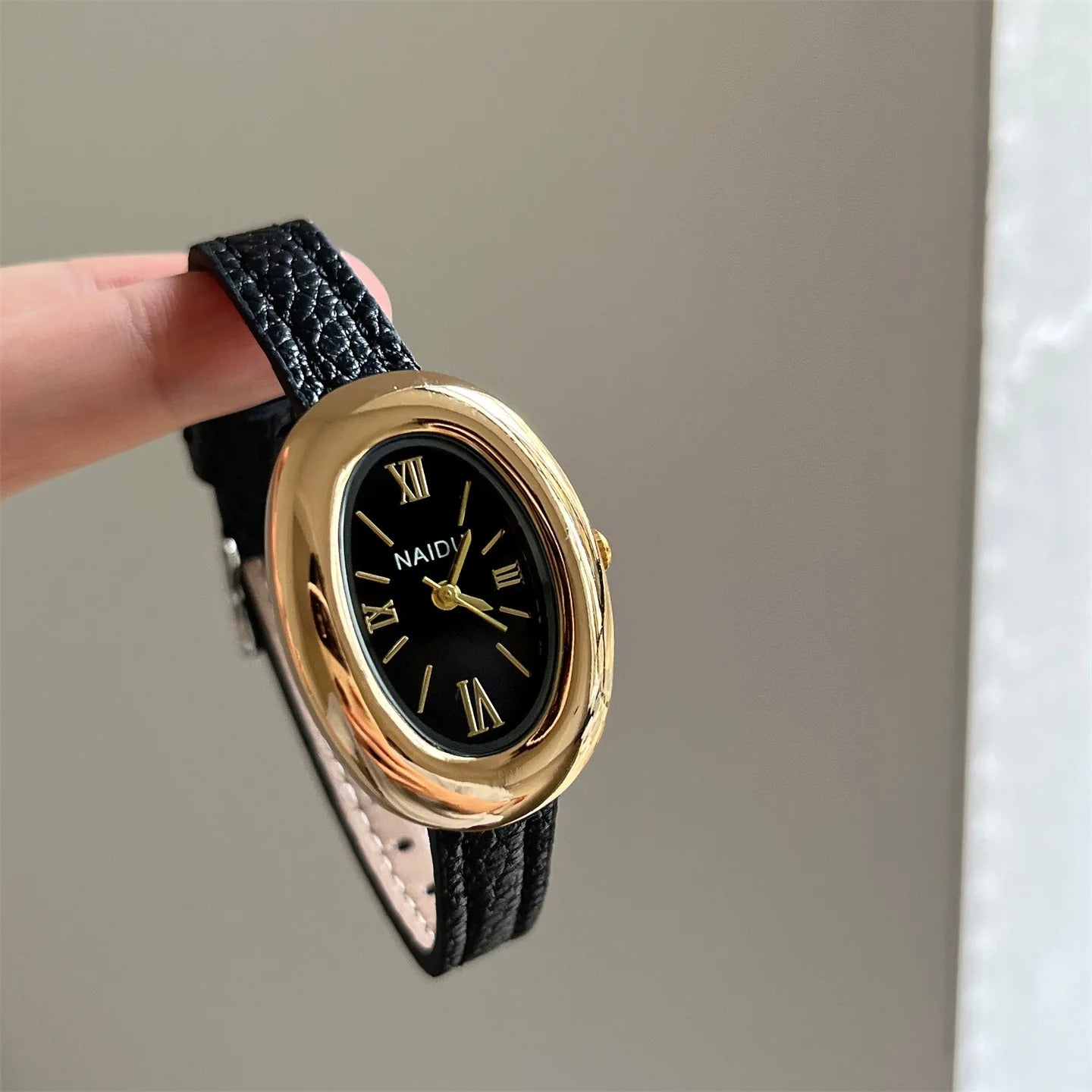 Elegant Oval Dial Women Watch Casual Leather Band Analog Quartz Watches Female Wristwatch Dropshipping Clock Reloj De Mujer
