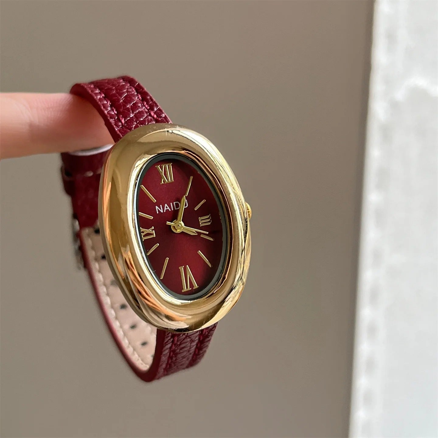 Elegant Oval Dial Women Watch Casual Leather Band Analog Quartz Watches Female Wristwatch Dropshipping Clock Reloj De Mujer