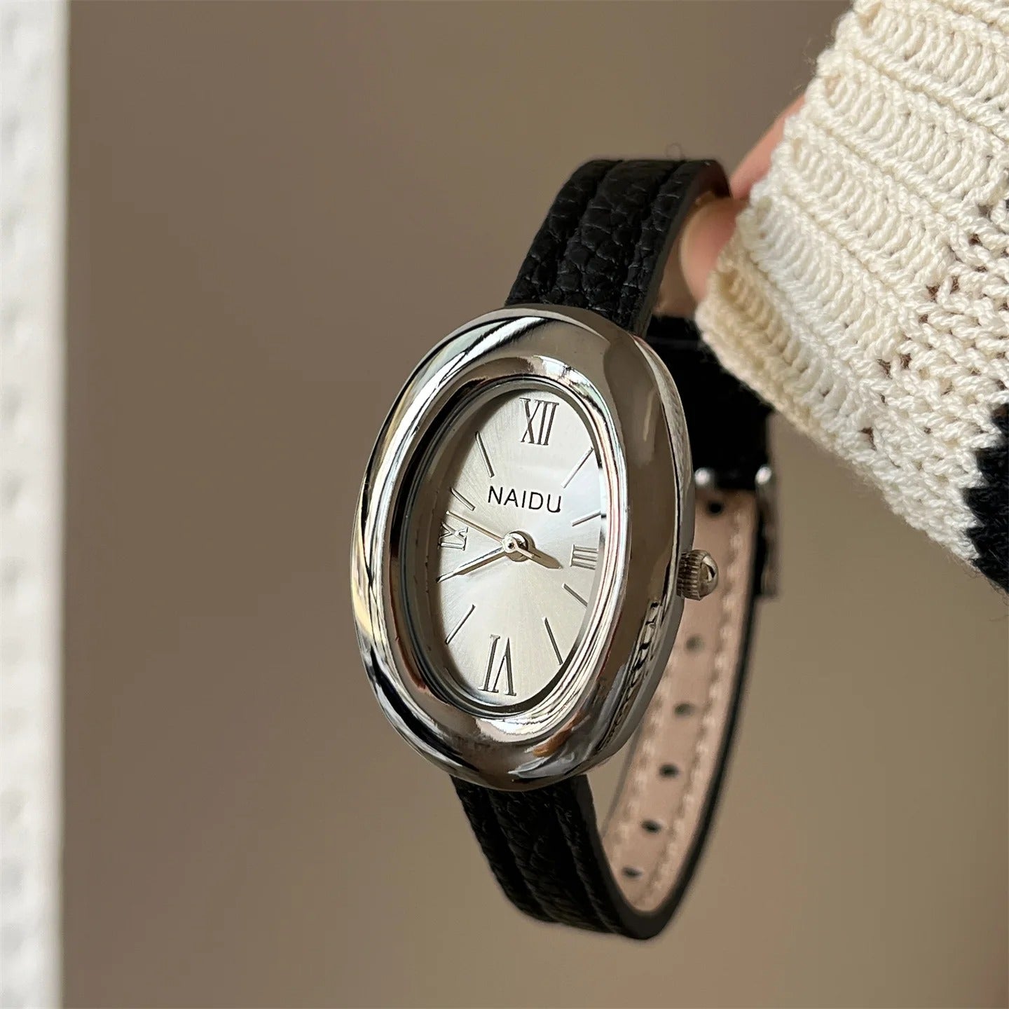 Elegant Oval Dial Women Watch Casual Leather Band Analog Quartz Watches Female Wristwatch Dropshipping Clock Reloj De Mujer