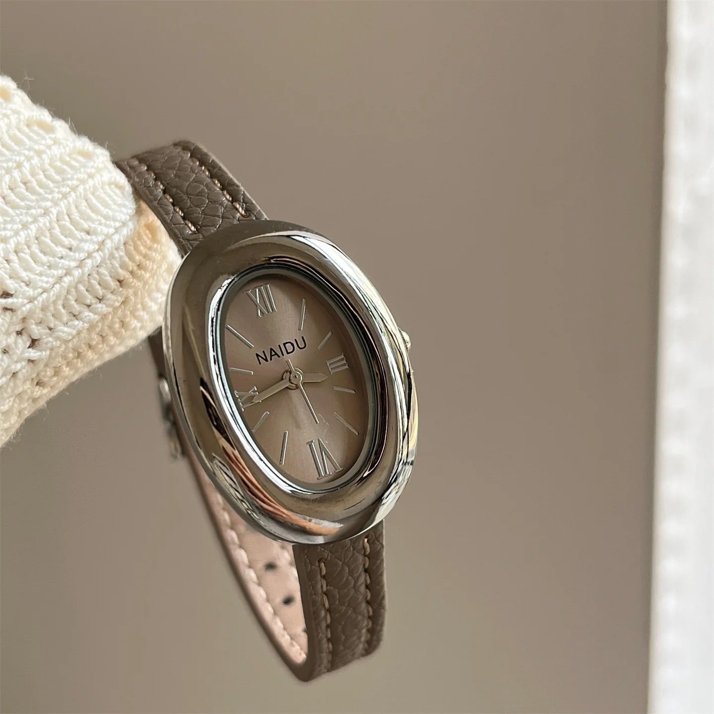 Elegant Oval Dial Women Watch Casual Leather Band Analog Quartz Watches Female Wristwatch Dropshipping Clock Reloj De Mujer